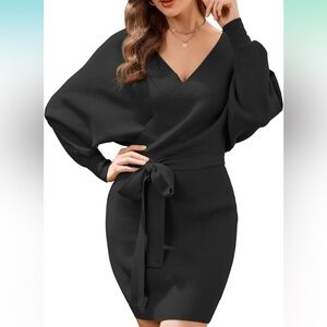 Knit Wrap Dress
